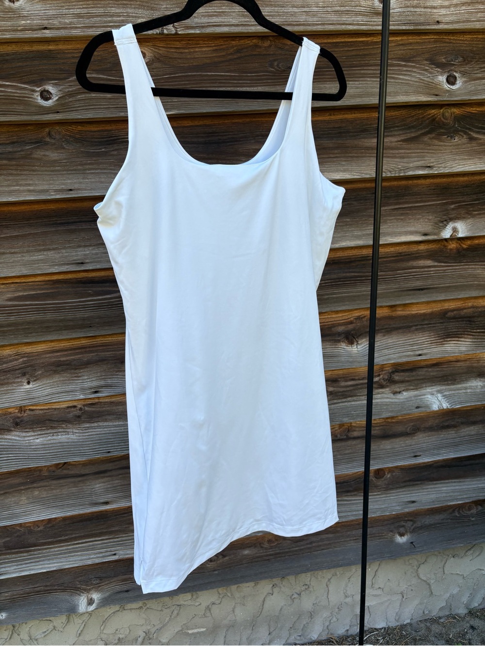 Old Navy White Active Tank with Built-In Bra and shorts